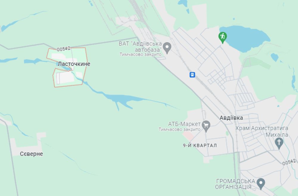 Ось де знаходиться Ласточкине - карта / скріншот Ось де знаходиться Ласточкине - карта / скріншот