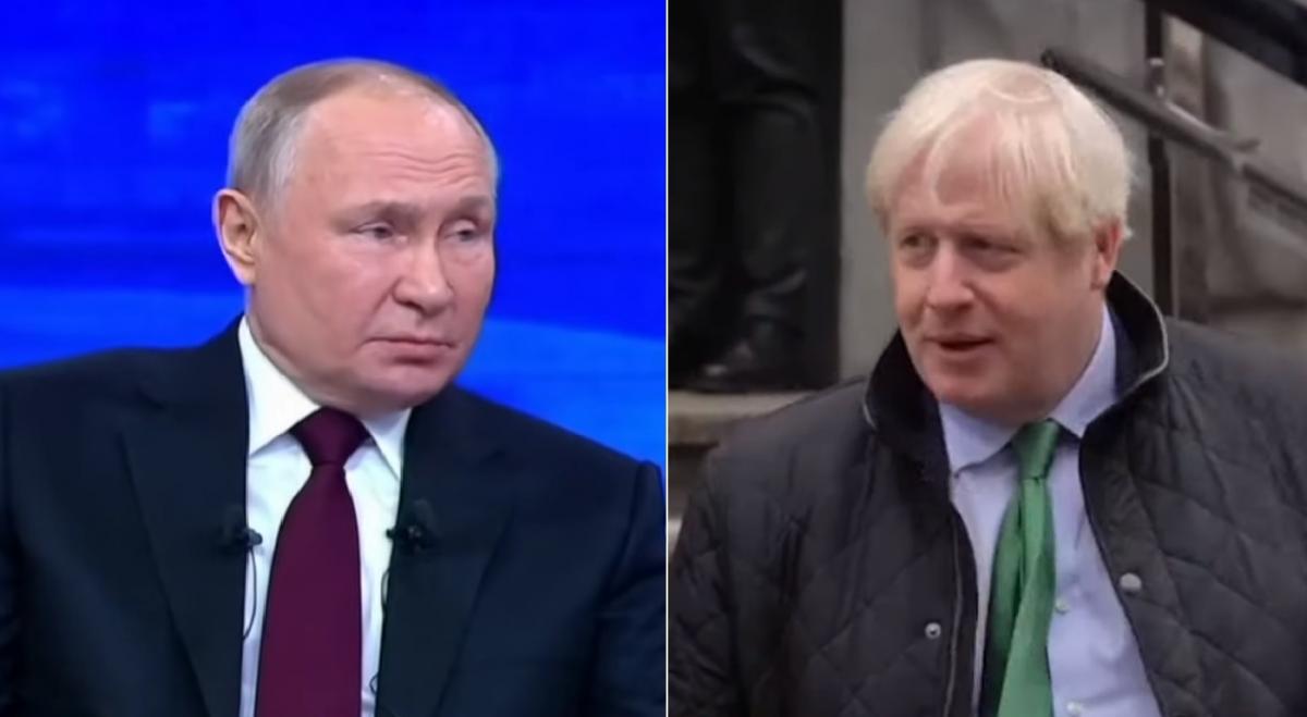 Джонсон не виключає нападу Путіна на країни НАТО / Колаж УНІАН, скріншоти Джонсон не виключає нападу Путіна на країни НАТО / Колаж УНІАН, скріншоти