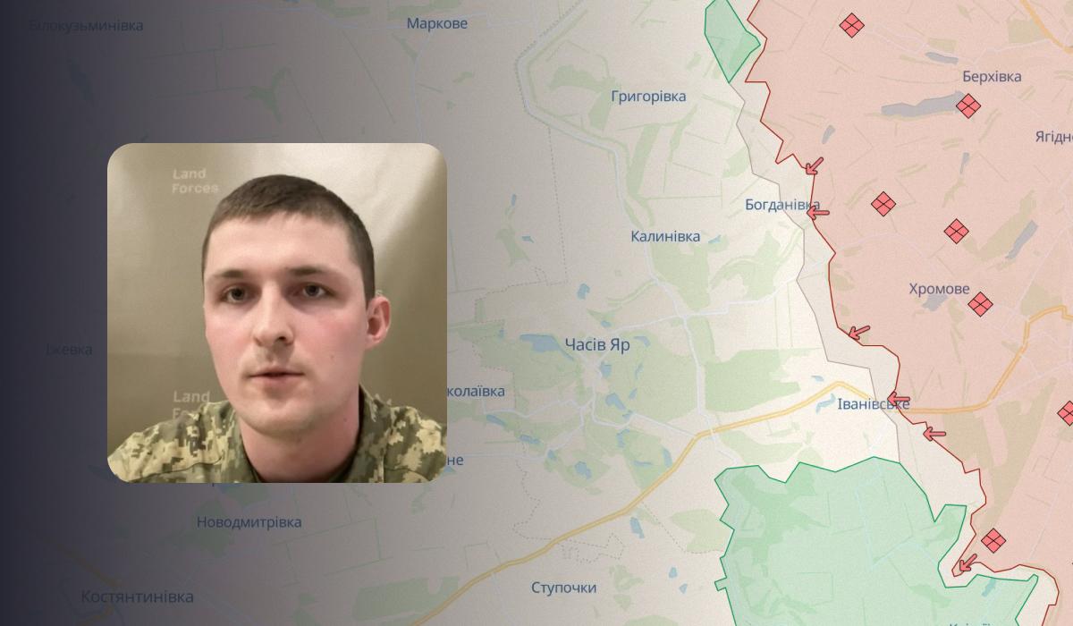 Ілля Євлаш розповів про ситуацію поблизу Часового Яру / колаж УНІАН, фото DeepState, скріншот Ілля Євлаш розповів про ситуацію поблизу Часового Яру / колаж УНІАН, фото DeepState, скріншот