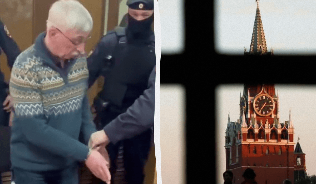 В России срок в возрасте 70 лет получил сооснователь "Мемориала" Олег Орлов / Коллаж УНИАН, фото скриншот, фото REUTERS В России срок в возрасте 70 лет получил сооснователь "Мемориала" Олег Орлов / Коллаж УНИАН, фото скриншот, фото REUTERS