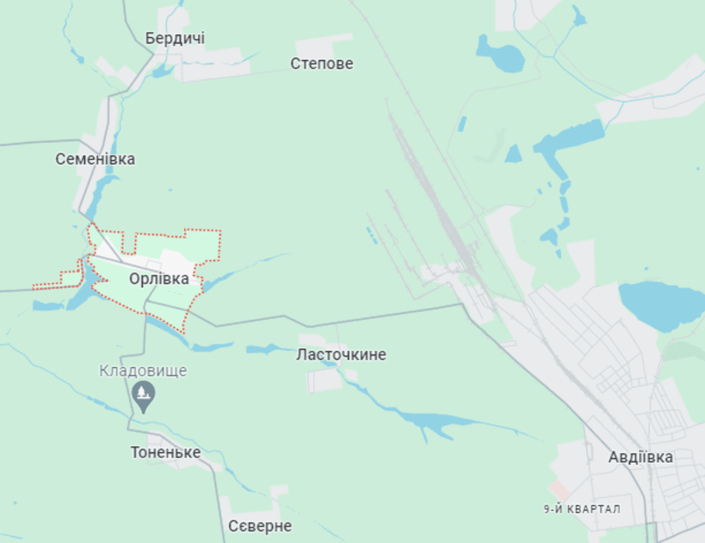 Ось де знаходиться Орлівка на карті України / скріншот Ось де знаходиться Орлівка на карті України / скріншот