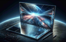 Появились изображения прозрачного ноутбука Lenovo с двумя дисплеями