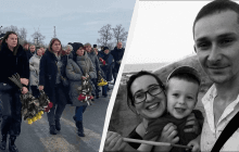 Младенец в одном гробу с мамой: в Харькове похоронили семью, сгоревшую из-за атаки россиян