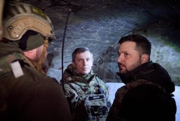 Во время визита Зеленского в Работино были слышны взрывы от обстрелов оккупантов