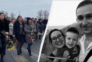 Немовля в одній труні з мамою: у Харкові поховали родину, яка згоріла через атаку росіян