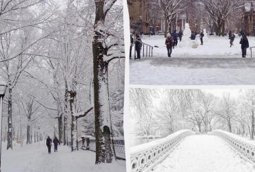 Кінець сніжної посухи: Нью-Йорк охопив перший за останні роки снігопад (фото)