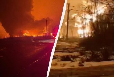 У Росії палає чергова нафтобаза: влада каже про атаку безпілотника (фото, відео)