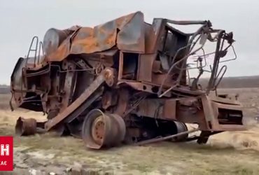 Ціна українського зерна: до кордону з Польщею привезли знищену українську техніку