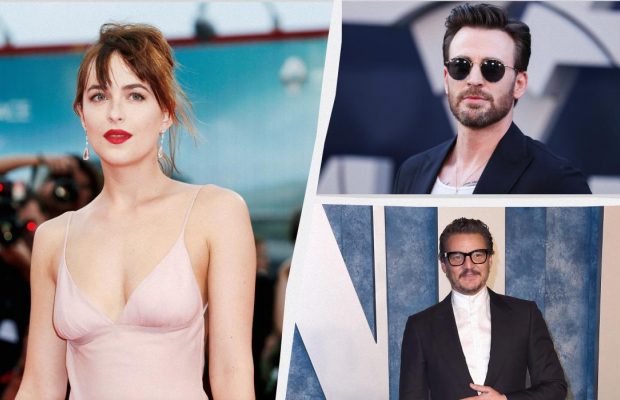 A24 хочет снять ромком с Дакотой Джонсон, Педро Паскалем и Крисом Эвансом в главных ролях