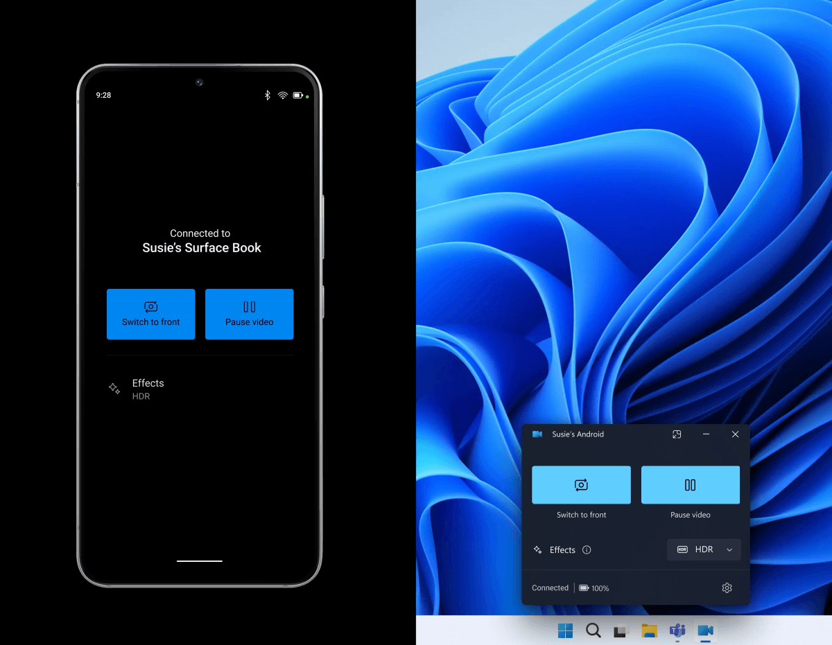Новая функция Windows: как превратить свой Android-смартфон в веб-камеру Новая функция Windows: как превратить свой Android-смартфон в веб-камеру