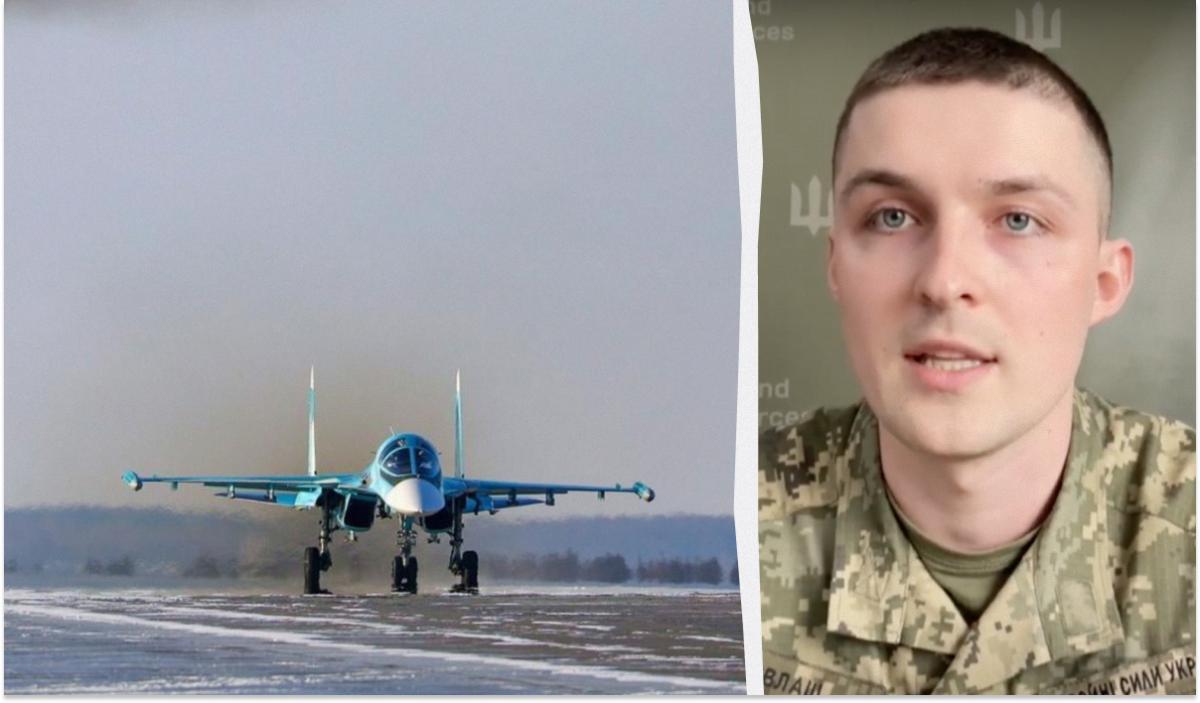 Ilya Yevlash commented on the downing of Russian Su-34 aircraft /  collage, photo of the Russian Ministry of Defense (Facebook), screenshot