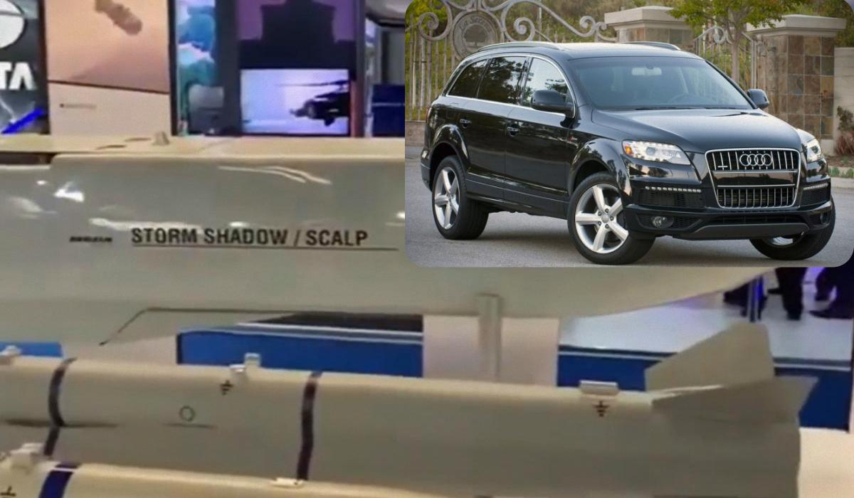 Ракета SCALP просто не поместится в такой автомобиль по метражу / Коллаж УНИАН, фото autoblog.com, скриншот Ракета SCALP просто не поместится в такой автомобиль по метражу / Коллаж УНИАН, фото autoblog.com, скриншот
