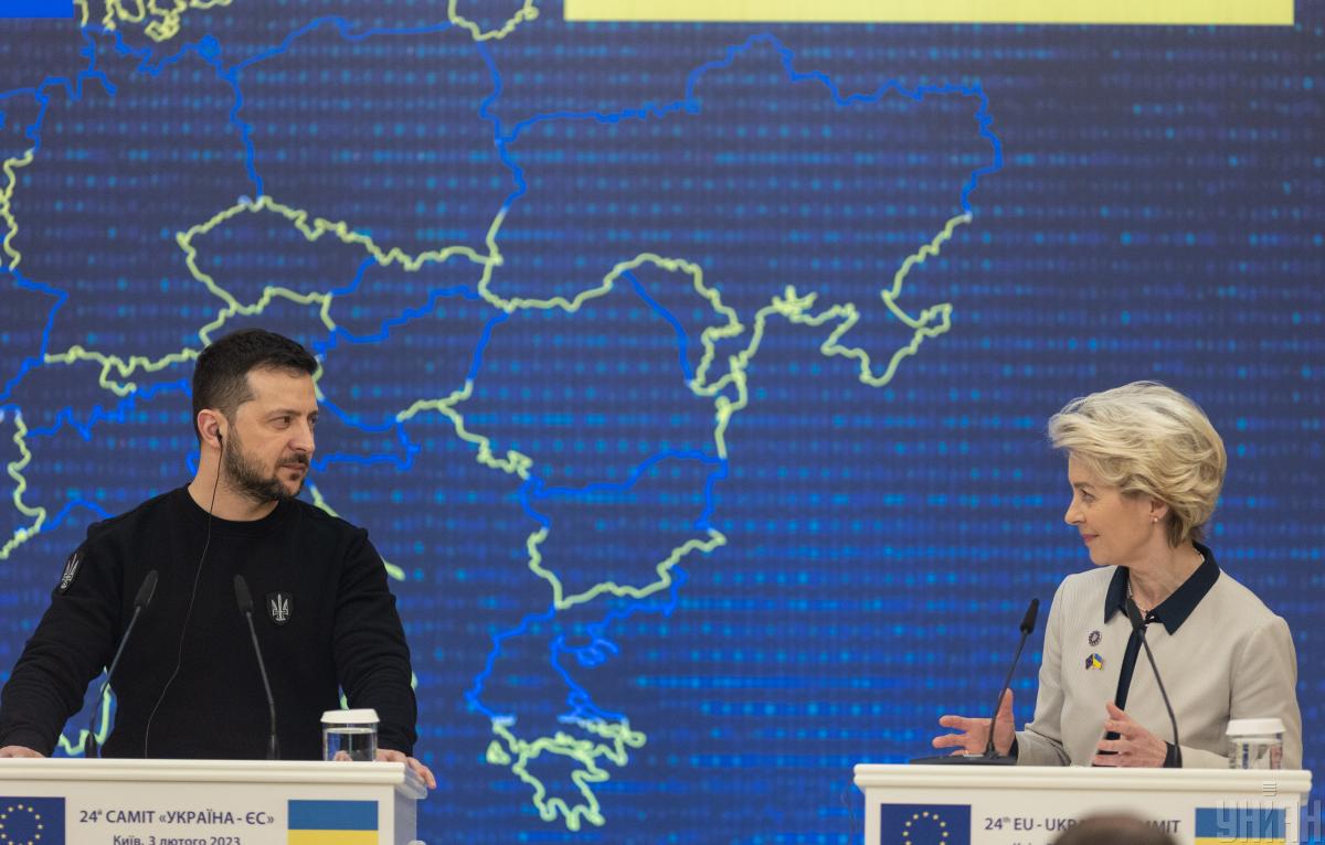 Володимир Зеленський, Урсула фон дер Ляєн / фото УНІАН Володимир Зеленський, Урсула фон дер Ляєн / фото УНІАН