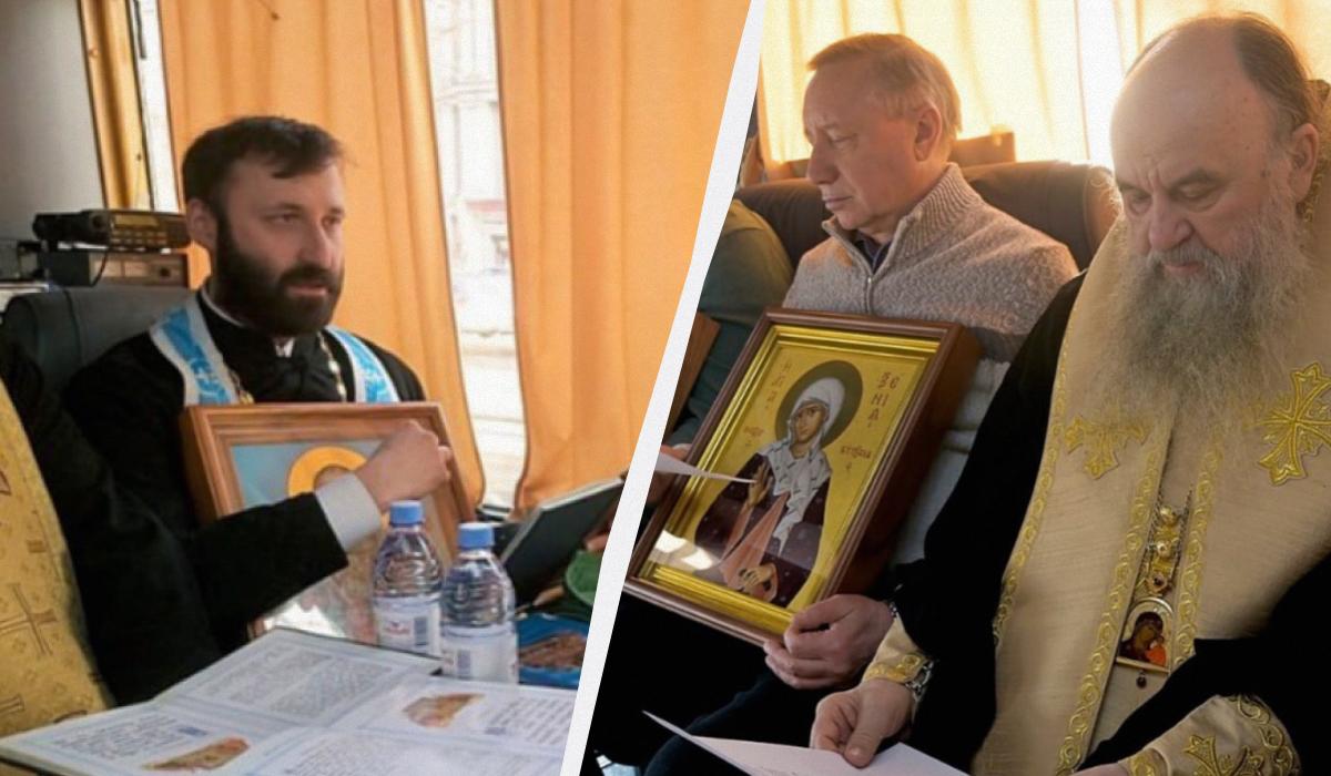 У Пітері молилися за Путіна / Колаж УНІАН / фото Санкт-Петербурзька митрополія РПЦ У Пітері молилися за Путіна / Колаж УНІАН / фото Санкт-Петербурзька митрополія РПЦ