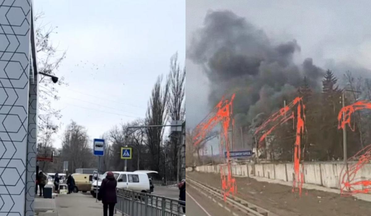 Росію зранку 6 березня атакують дрони / колаж УНИАН, скріншоти