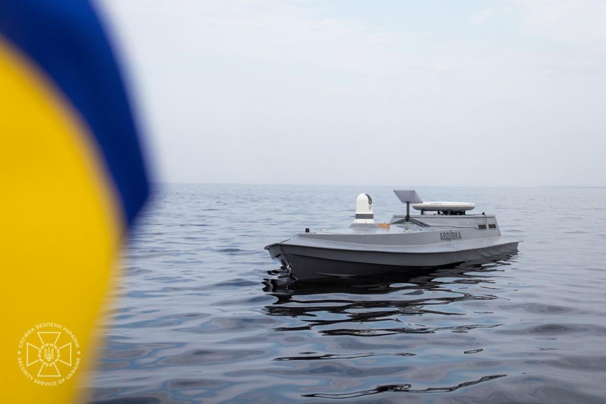В Украине испытали морской дрон / СБУ В Украине испытали морской дрон / СБУ