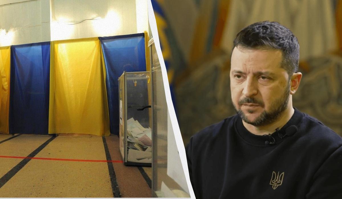 Зеленський пояснив, чому вибори під час війни неможливі / Колаж УНІАН, фото УНІАН, Микола Тис, скріншот Зеленський пояснив, чому вибори під час війни неможливі / Колаж УНІАН, фото УНІАН, Микола Тис, скріншот