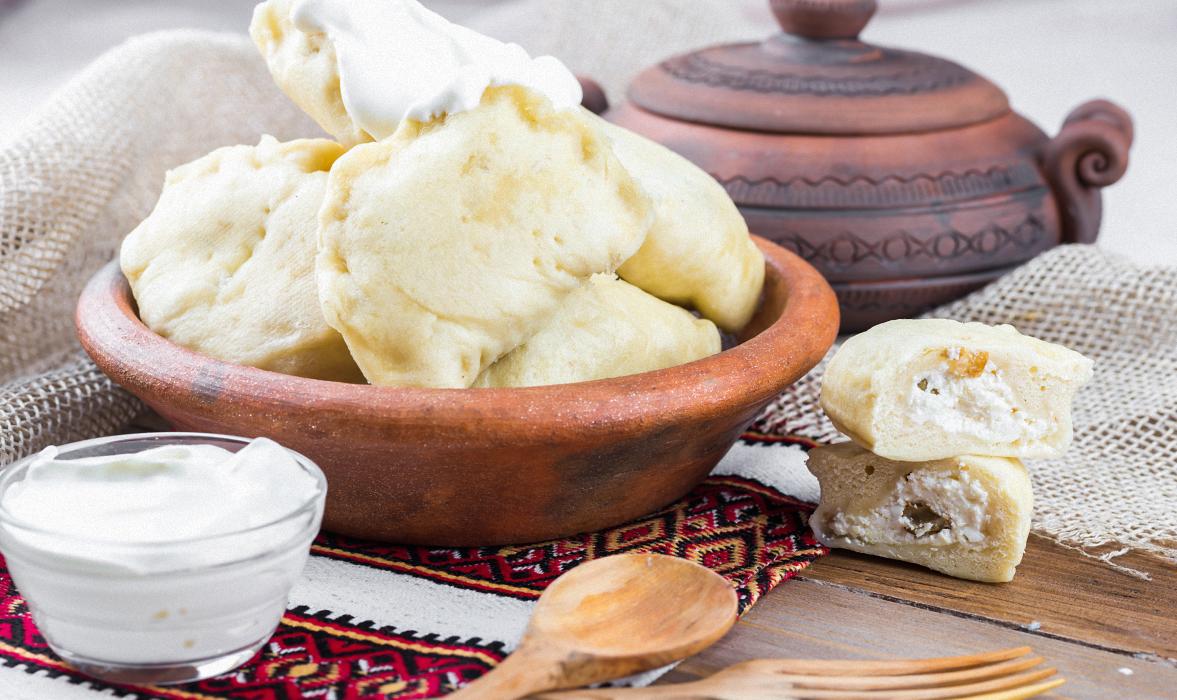 Вареники на пару з сиром