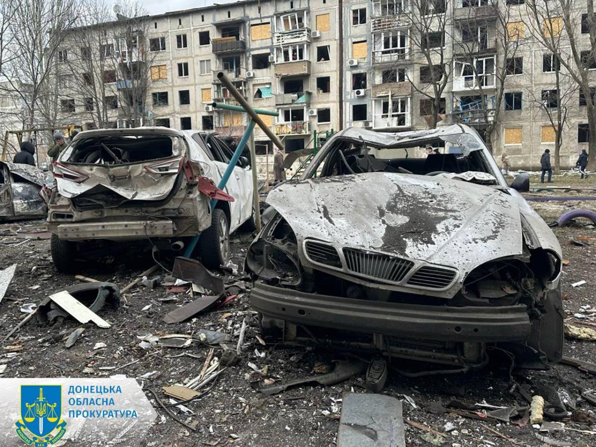 10 березня російські окупаційні війська вдарили по Мирнограду / фото t.me/pgo_gov_ua 10 березня російські окупаційні війська вдарили по Мирнограду / фото t.me/pgo_gov_ua
