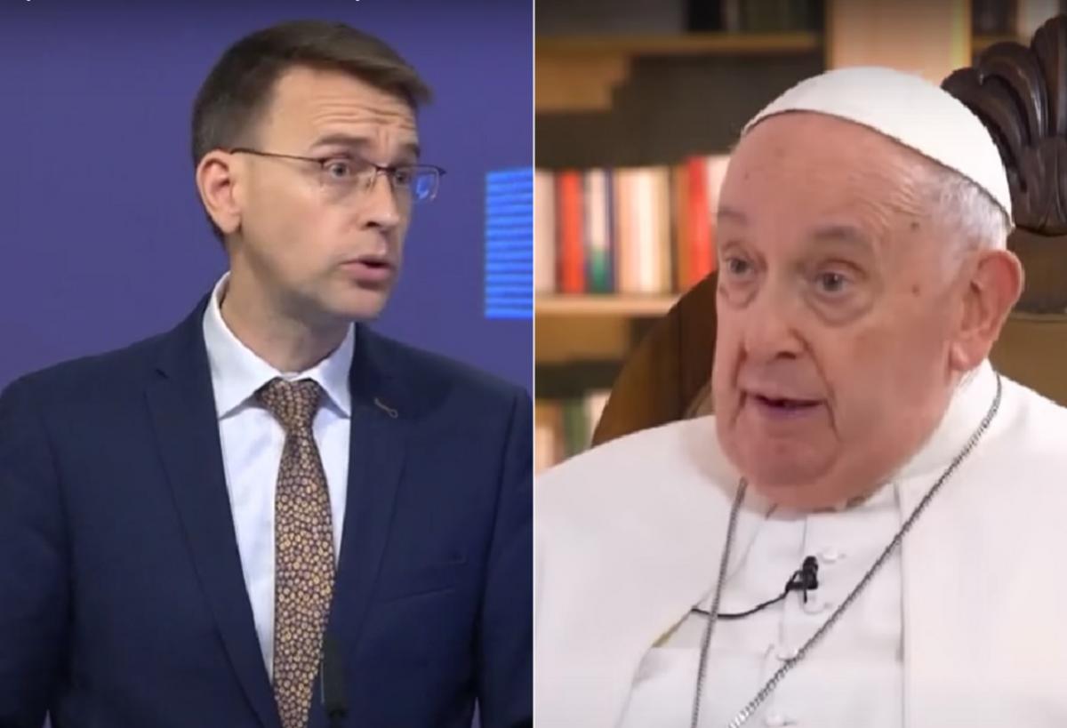 Петер Стано прокоментував заяву Папи Франциска про "білий прапор" / Колаж УНІАН, скріншоти Петер Стано прокоментував заяву Папи Франциска про "білий прапор" / Колаж УНІАН, скріншоти