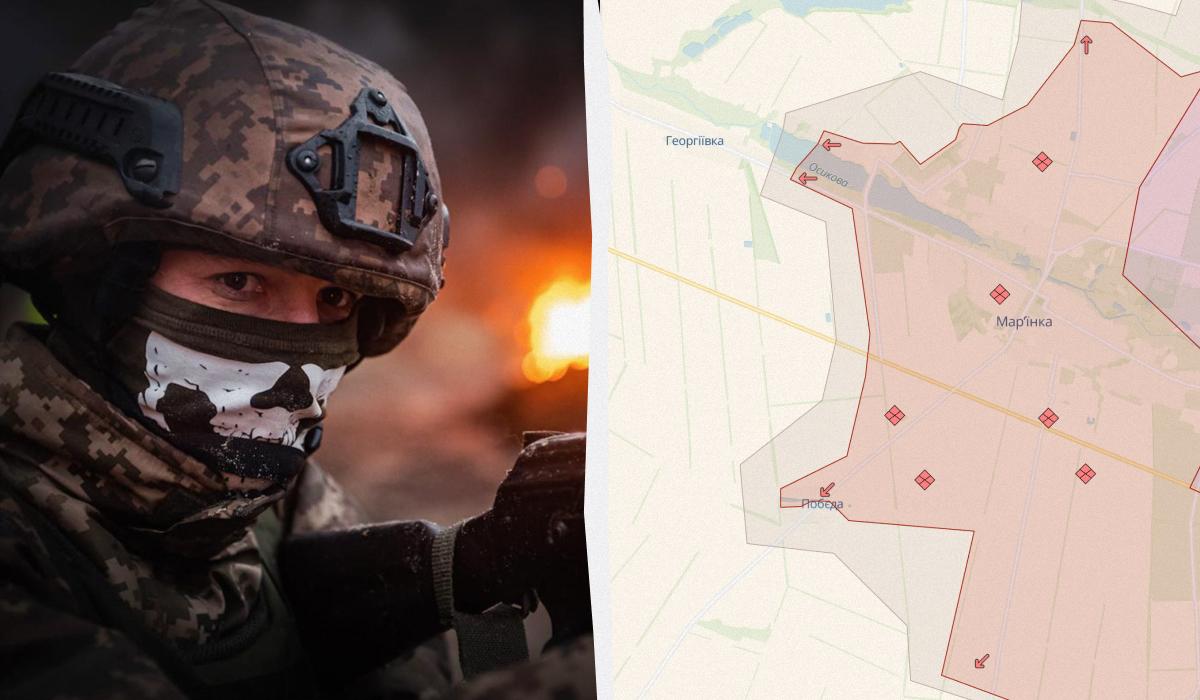 ЗСУ зупинили просування росіян під Мар'їнкою / колаж УНІАН, фото facebook.com/JointForcesCommandAFU, DeepState ЗСУ зупинили просування росіян під Мар'їнкою / колаж УНІАН, фото facebook.com/JointForcesCommandAFU, DeepState