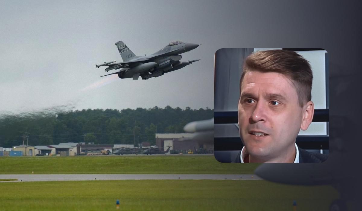 Коваленко пояснив, як захистити аеродроми з F-16 від атак Росії / колаж УНІАН, фото US Air Force, скріншот Коваленко пояснив, як захистити аеродроми з F-16 від атак Росії / колаж УНІАН, фото US Air Force, скріншот