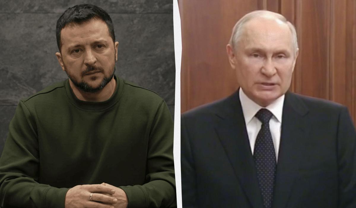 Зеленский объяснил, стоит ли реагировать на ядерную риторику Путина / коллаж УНИАН, скриншоты Зеленский объяснил, стоит ли реагировать на ядерную риторику Путина / коллаж УНИАН, скриншоты