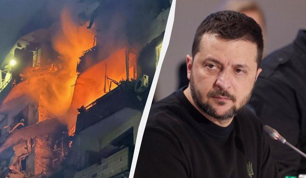 Росія вдарила по житловому будинку / Колаж УНІАН / фото Дніпропетровська ОВА, ОП Росія вдарила по житловому будинку / Колаж УНІАН / фото Дніпропетровська ОВА, ОП