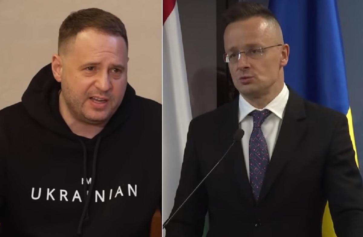 Ermak and Szijjarto agreed on an intergovernmental meeting between Ukraine and Hungary / Collage , screenshots