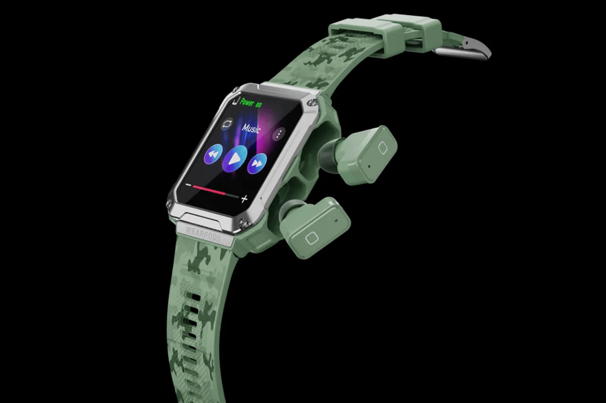 На ринку представлений гібрид смарт-годинника і TWS-навушників / фото Watchout Wearables На ринку представлений гібрид смарт-годинника і TWS-навушників / фото Watchout Wearables