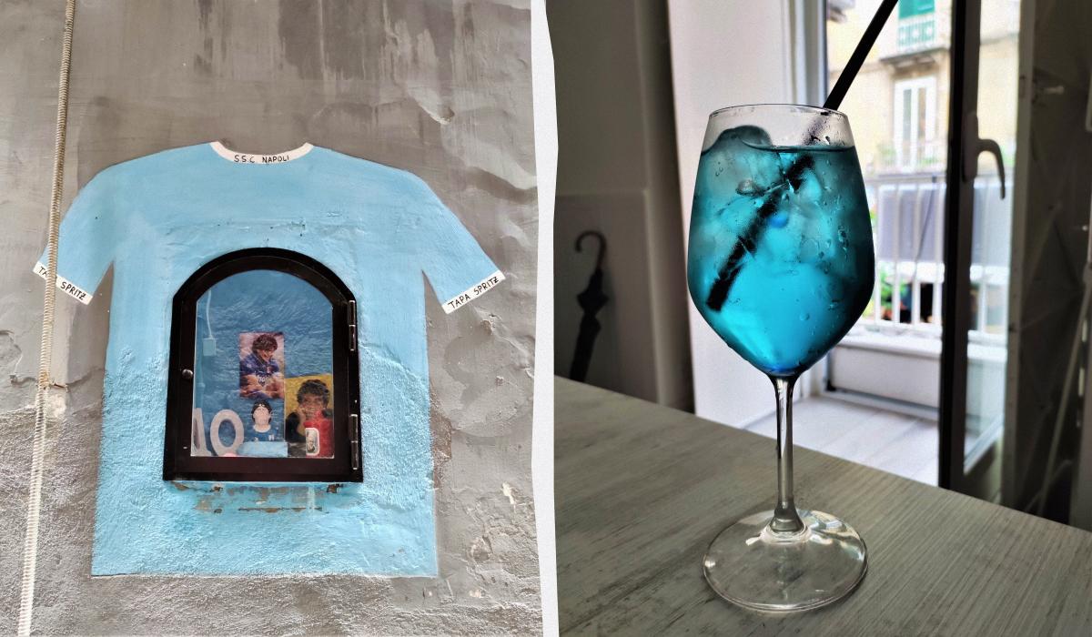 Коктейль Maradona spritz можна спробувати лише в Неаполі / фото Марина Григоренко Коктейль Maradona spritz можна спробувати лише в Неаполі / фото Марина Григоренко