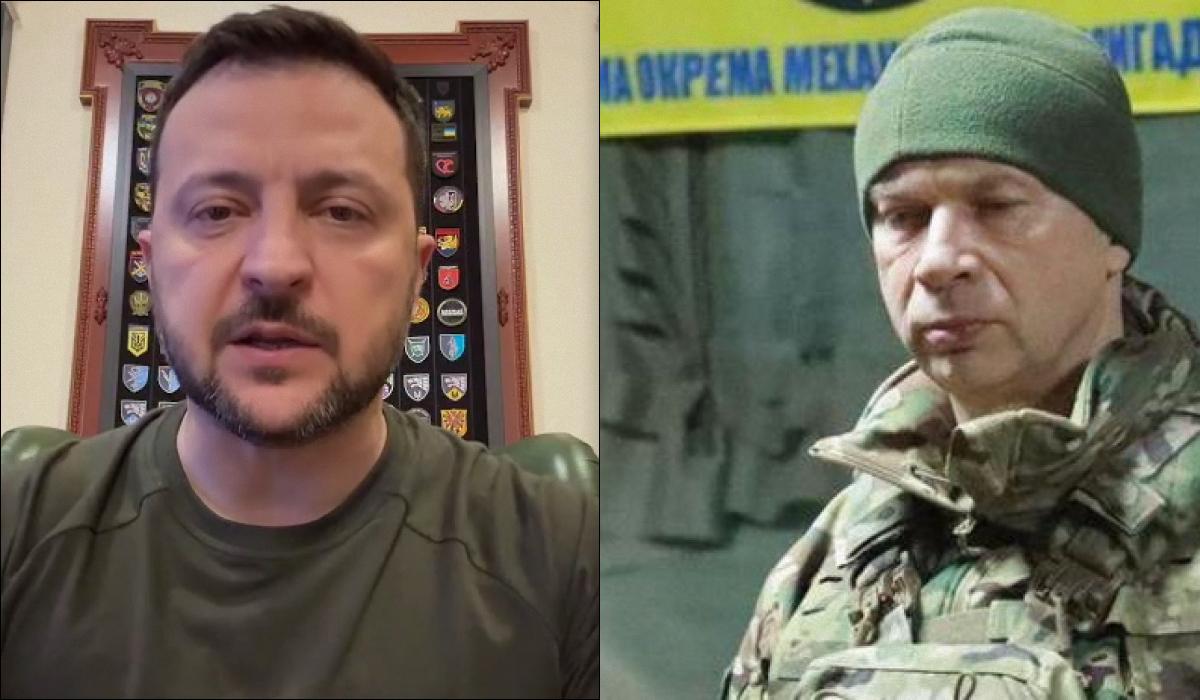 Володимир Зеленський поділився, що узгодив з Олександром Сирським / колаж УНІАН зі скріншоту й фото t.me/osirskiy Володимир Зеленський поділився, що узгодив з Олександром Сирським / колаж УНІАН зі скріншоту й фото t.me/osirskiy