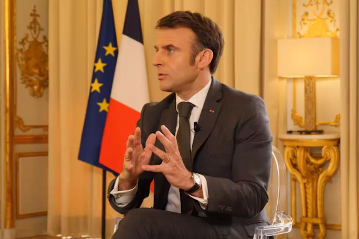 Макрон каже, що Європі потрібен новий імпульс, щоб перемогти Путіна / фото скріншот Макрон каже, що Європі потрібен новий імпульс, щоб перемогти Путіна / фото скріншот