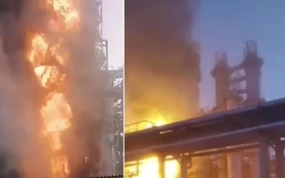 Нижегородский НПЗ сократил производство бензина на 40% / коллаж УНИАН, скриншоты