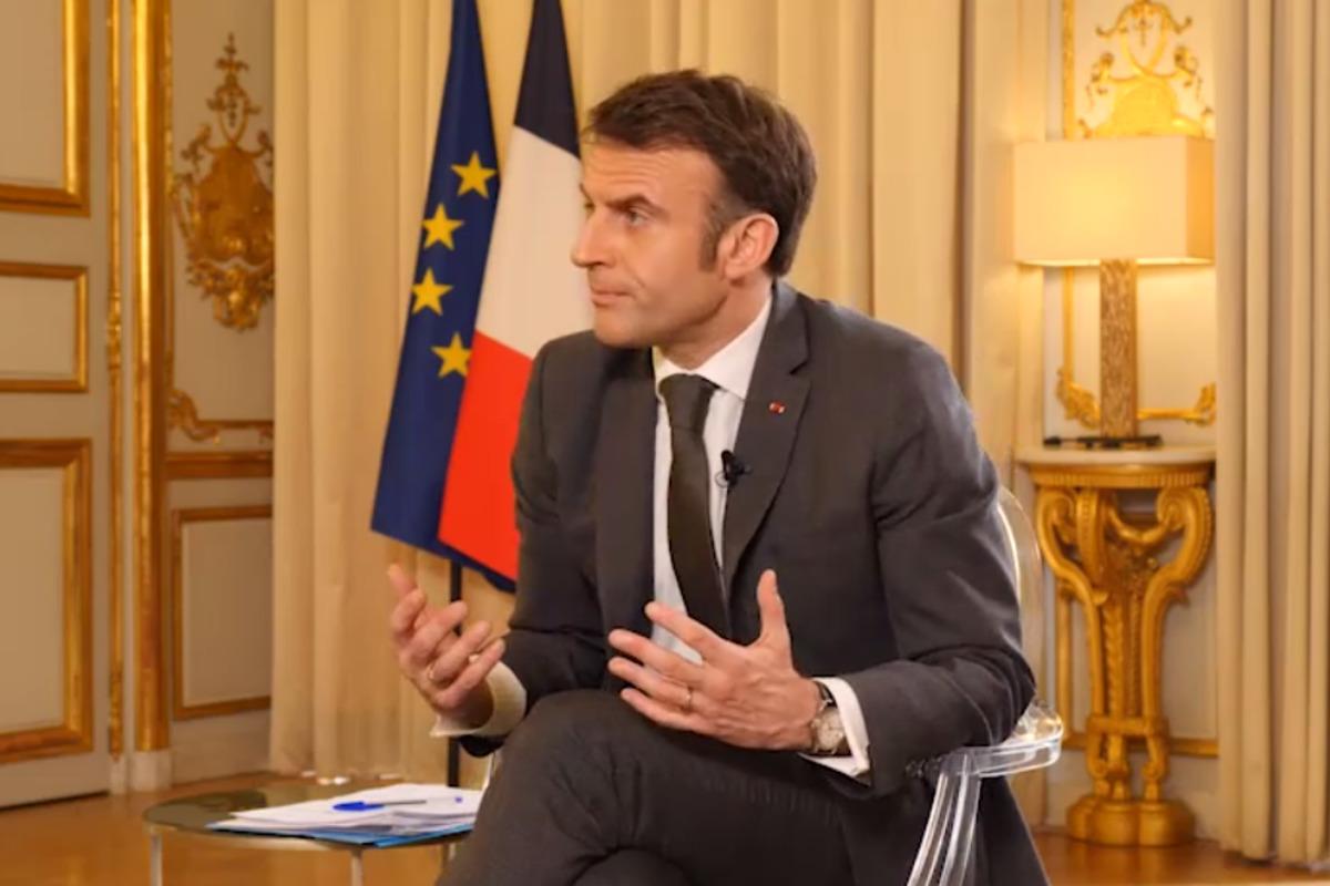 Макрон вважає, що російські активи треба пустити на відбудову України / скріншот