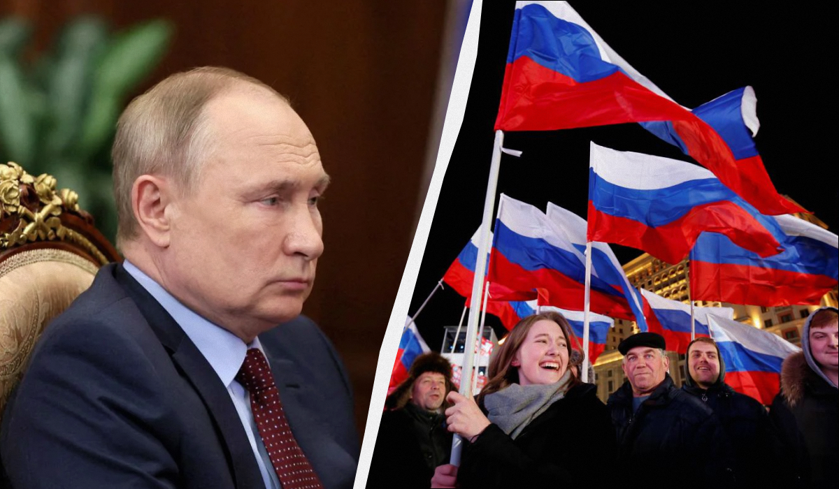 У россиян есть шанс на "Россию без Путина"но он небольшой / коллаж УНИАН, фото REUTERS