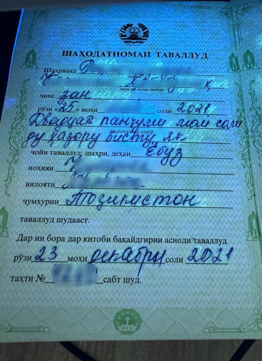 Fake documents with which the draft dodger tried to leave / photo Western Regional Directorate of the State Border Guard Service of Ukraine