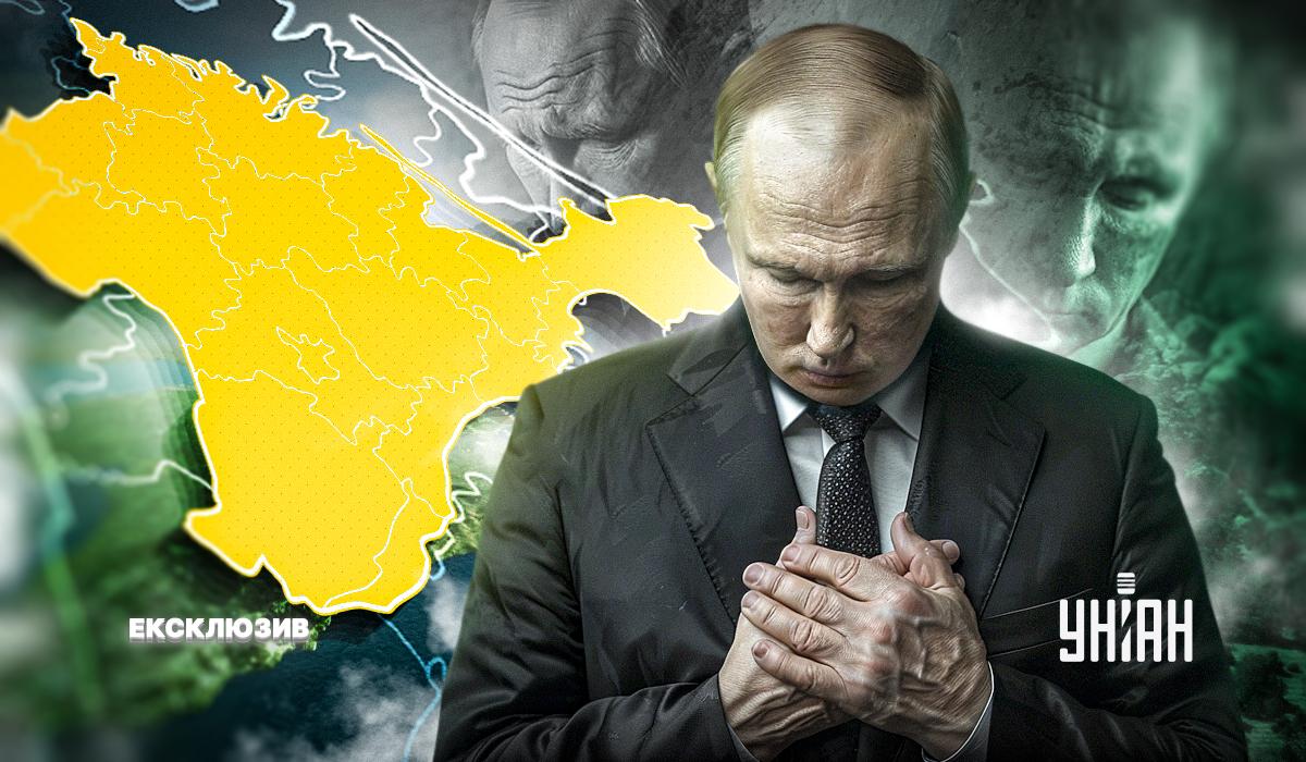 Навіщо Путіну псевдолегалізація анексії Криму, якщо він каже, що він історично "російський" / Колаж УНІАН Навіщо Путіну псевдолегалізація анексії Криму, якщо він каже, що він історично "російський" / Колаж УНІАН