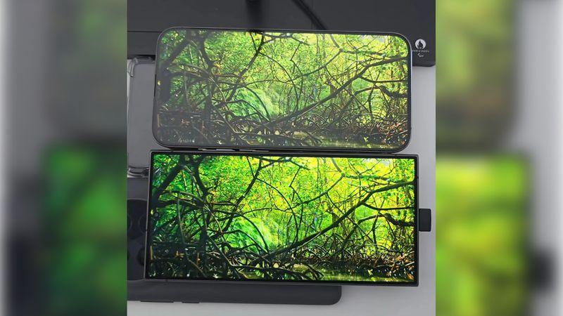 iPhone 15 Pro - сверху, S24 Ultra - снизу iPhone 15 Pro - сверху, S24 Ultra - снизу