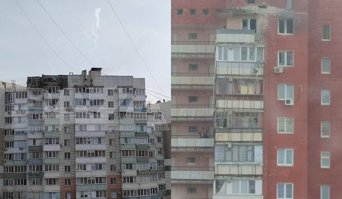 Бєлгород обстріляли 21 березня / колаж УНІАН, фото "База" Бєлгород обстріляли 21 березня / колаж УНІАН, фото "База"