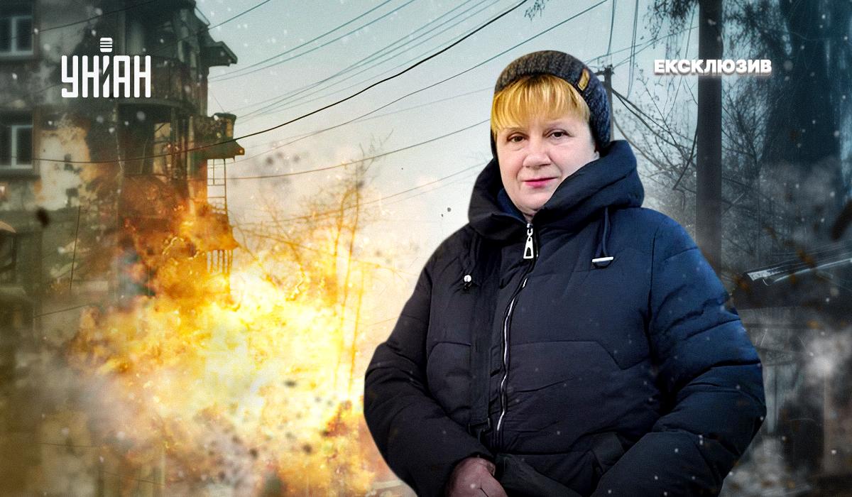 Анжела Яремчук, листоноша з прифронтового Очакова, навіть після поранення не полишає місто / колаж УНІАН