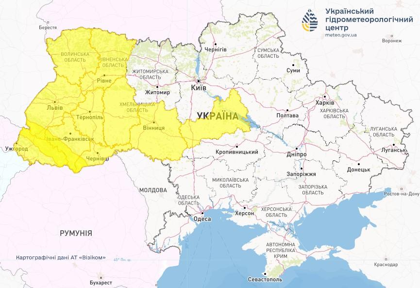 В Україні 22 березня буде туман / фото Укргідрометцентр В Україні 22 березня буде туман / фото Укргідрометцентр