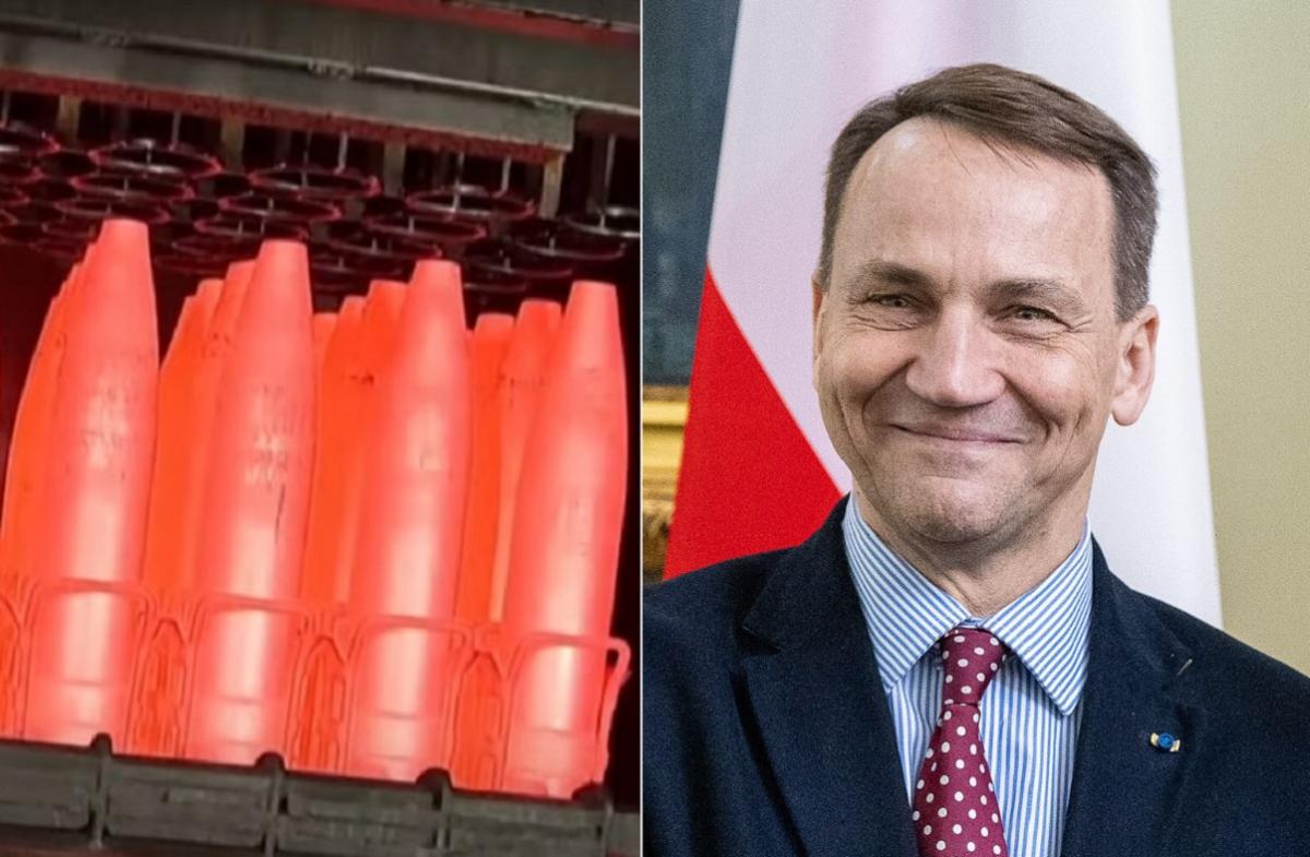 Сікорський обіцяє допомогу Польщі з доставкою в Україну снарядів, закуплених за ініціативою Чехії / Колаж УНІАН, скріншот, фото Вікіпедія Сікорський обіцяє допомогу Польщі з доставкою в Україну снарядів, закуплених за ініціативою Чехії / Колаж УНІАН, скріншот, фото Вікіпедія