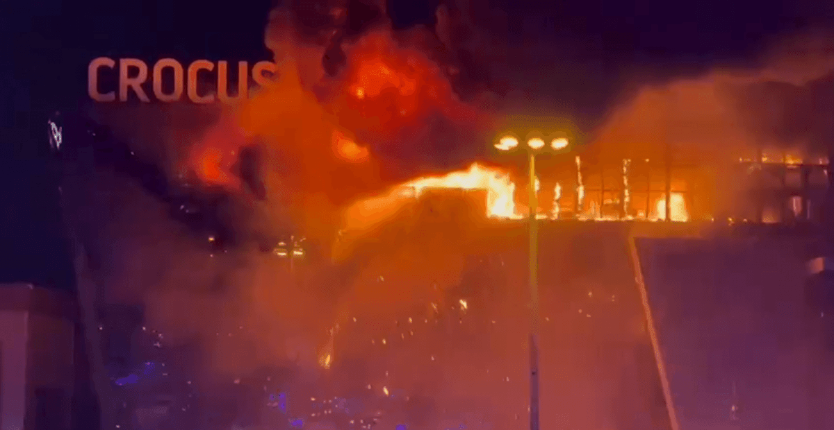 Теракт в московском "Крокусе" произошел 22 марта / скриншот Теракт в московском "Крокусе" произошел 22 марта / скриншот