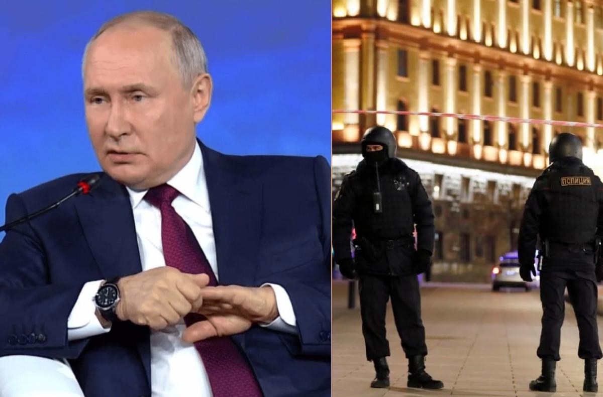 Путін після теракту в Москві знайшов новий привід звинувачцвати Україну / Колаж УНІАН, скріншот, фото REUTERS Путін після теракту в Москві знайшов новий привід звинувачцвати Україну / Колаж УНІАН, скріншот, фото REUTERS