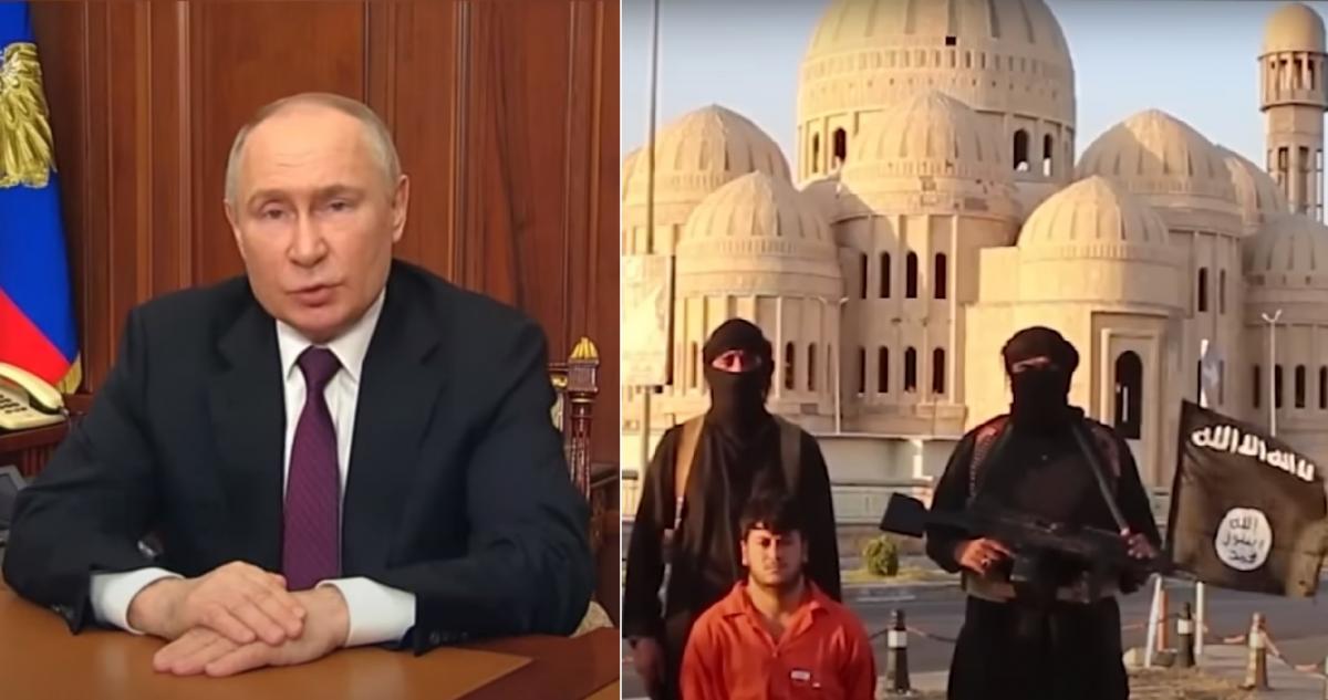 ІДІЛ пригрозила Путіну і Росії / Колаж УНІАН, скріншоти ІДІЛ пригрозила Путіну і Росії / Колаж УНІАН, скріншоти