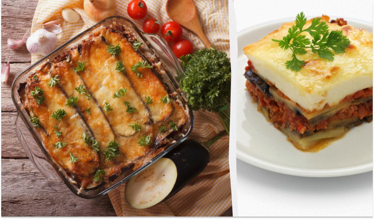 Мусака з баклажанами класичний рецепт / колаж УНІАН, фото ua.depositphotos.com