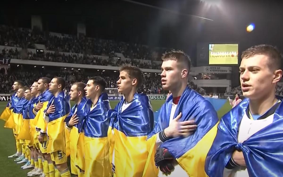 Олімпійська збірна України з футболу програла команді Японії у виїзному контрольному матчі / скріншот Олімпійська збірна України з футболу програла команді Японії у виїзному контрольному матчі / скріншот