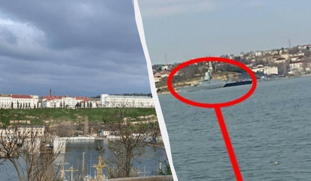 Partisans spotted a small missile ship in Crimea "Karakurt" / Collage , photo ATESH