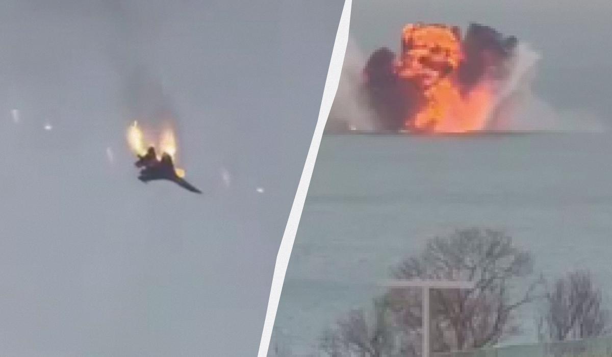 В Крыму упал в море российский истребитель (видео) В Крыму упал в море российский истребитель (видео)